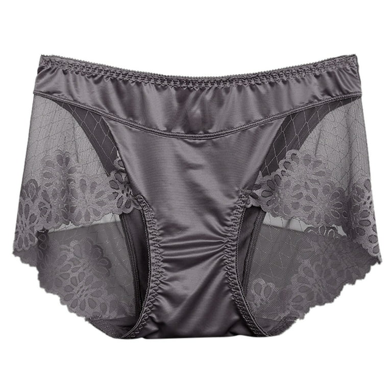 XZNGL Women lace Panties Seamless Cotton Panty Hollow briefs Underwear BW/M  
