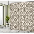 thumbnail image 5 of Ambesonne Damask Shower Curtain, Antique Victorian Floral, 69"Wx84"L, Army Green Cream, 5 of 5