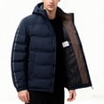 thumbnail image 3 of Ceisia Men's Winter Long Sleeved Zipper Pocket Gift Hooded Windproof And Warm Pocket Fashionable JacketFeatures: 1.F eatures: Casual, 3 of 7