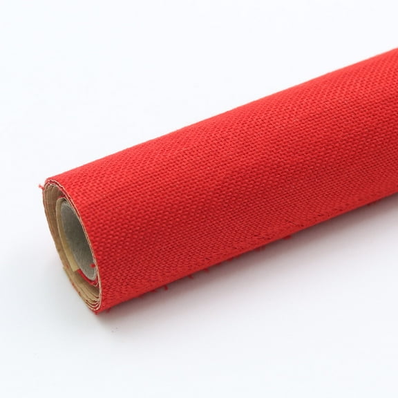 XmhyTop-A Linen Repair Patch 50*145cm Red Fabric Repair Patch, Self-Adhesive Furniture Repair Patch, Couch Repair Patch for Sofas Clothing, 1 Piece