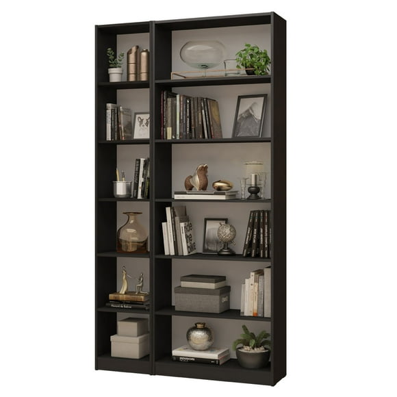 Kit Estante Librero Madesa 6908 y Organizador 6906 Negro