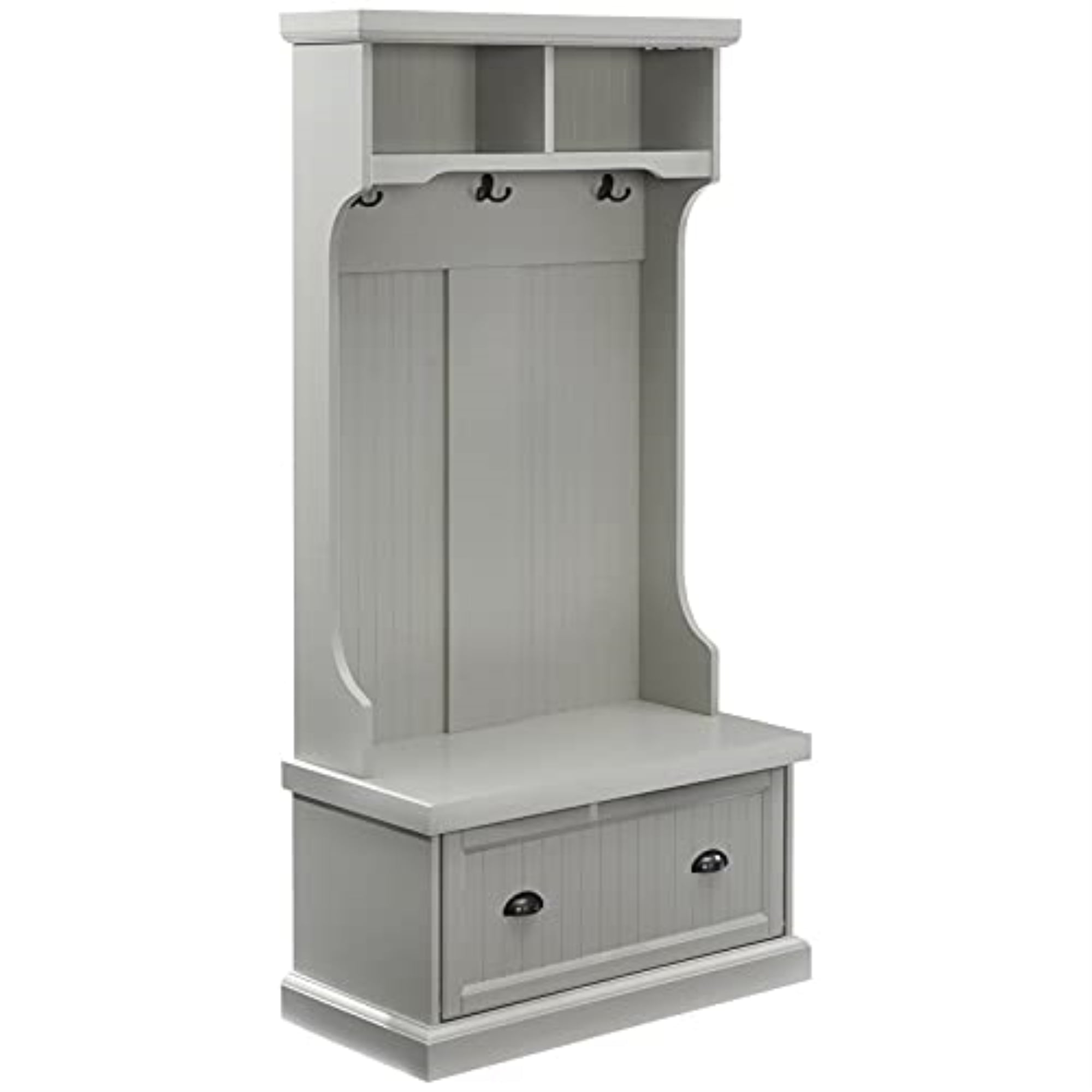 Crosley Furniture Shoreline Hall Tree Gray