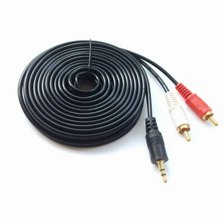 3.5mm Aux to 2RCA Cable 3.5mm Male to 2 RCA Male Cord Auxiliary Stereo Audio RCA Y Splitter Cable Flexible Adapter Cable