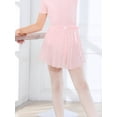 thumbnail image 2 of Stelle Girls' Sequins Ballet Skirt Chiffon Wrap Dance Skirt,Tie up Sheer Dance Skate Over Scarf for Leotards Half Dress,Pink, 2 of 6