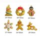 thumbnail image 2 of Adornos navideños de pan de jengibre Adornos colgantes de hombre de jengibre B, 2 of 4