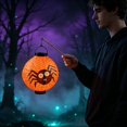 thumbnail image 6 of Cififendec Halloween Paper Lanterns, Light Up Hanging Themed Paper Lantern Props for Night Party Decor and Porch Hanging Ornament, 9.84"×7.87", 6 of 7