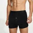 thumbnail image 2 of Mens Casual Button Boxers Low Rise Tracksuit Briefs Shorts Trunks Underwear, 2 of 11