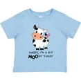 thumbnail image 3 of Inktastic Sorry, I'm a Bit Moody Today Cute Cow Pun Boys or Girls Toddler T-Shirt, 3 of 5