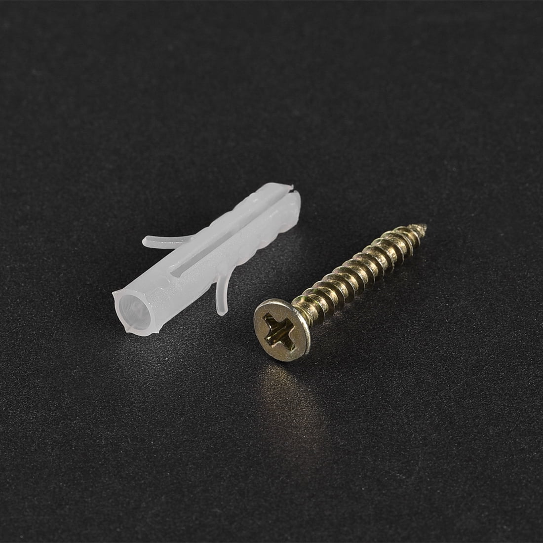 Buy Uxcell 5x25mm Expansion Bolt Plastic with Screw White 20 Pack