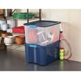 thumbnail image 3 of Stérilite 18 Gal Loquet et Porte, Bac de Rangement Empilable avec Couvercle Verrouillable, Pack de 12, 3 of 4