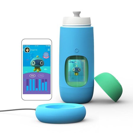 Gululu Talk Interactive Water Bottle & Health Tracker V2 - iPhone, Android (Flight Tracker App Iphone Best)
