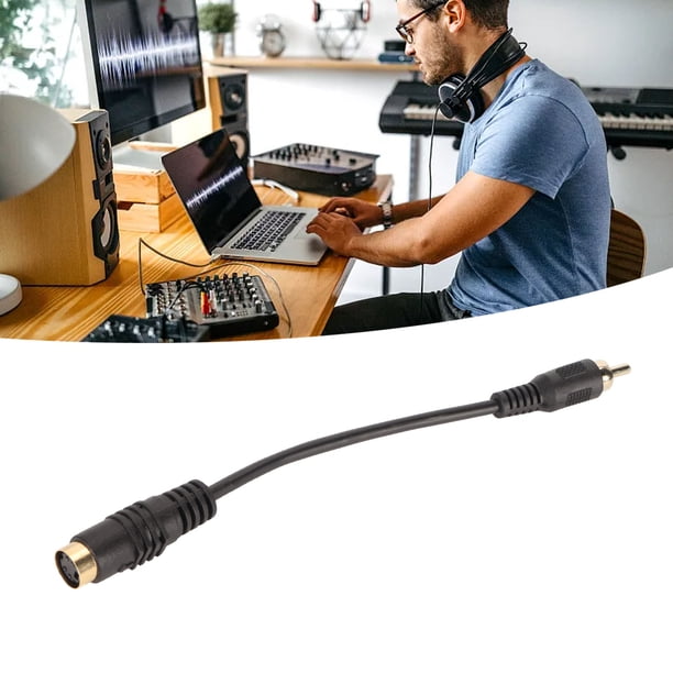 Cable S Video A , Controlador Plug And Play, Mini DIN Gratuito De 4 Pines A , Cable Universal Hembra A Macho Para Reproductor De DVD Para HDTV