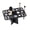 26-Hole Diamond Black, variant on Yiran Acrylic Makeup Brush Drying Rack, 26 Holes Round, Black, 1 Pack