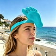 thumbnail image 4 of Printed Foot Shaped Sun Visor Hat Funny Barefoot Headband Protection Hat For Summer Party, 4 of 6