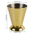 thumbnail image 2 of Taza medidora mágica de 75 ml, acero inoxidable, 3 escalas, accesorio de barra de cóctel, dorado Inevent LF0102-03B, 2 of 7