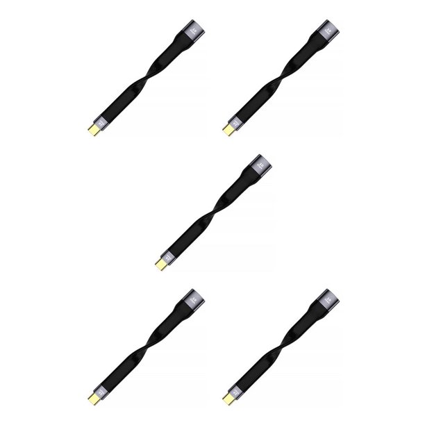 Sidaley Cable de datos E-MARK Chip Línea de transmisión de 10 Gbps Soporte de video 4K 3a Potencia de carga Amplia aplicación Cable de PVC duradero USB-A a USB-C 2 5piezas