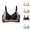 Black, variant on Sports Bras for Women Comfort Full Coverage Double Support Unpadded Wirefree Mini-mizer Bra