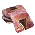 thumbnail image 4 of Easygdp Makeup Brush on Pink Glitter para Estuche de Lápices con Tapa Flip, Suministros de Oficina y Universidad para Adolescentes y Adultos, 4 of 7