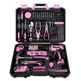 thumbnail image 1 of Juego de herramientas DEKOPRO, taladro inalámbrico rosa de 12 V para reparación del hogar para mujeres, 1 of 7