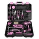 thumbnail image 1 of Juego de herramientas DEKOPRO, taladro inalámbrico rosa de 12 V para reparación del hogar para mujeres, 1 of 7