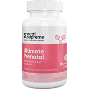 Nutri-Supreme Research Kosher Ultimate Prenatal 1-A-Day Caps with Folate - 30 Vegetarian Capsules