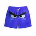 thumbnail image 2 of Pantalones cortos de bolsillo para niños con cordón elástico estampado casual traje de baño pantalones de cinco puntos, 2 of 8