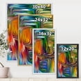 thumbnail image 4 of Designart 'Colour Spiral Fusion III' Modern Framed Canvas Wall Art Print, 4 of 5