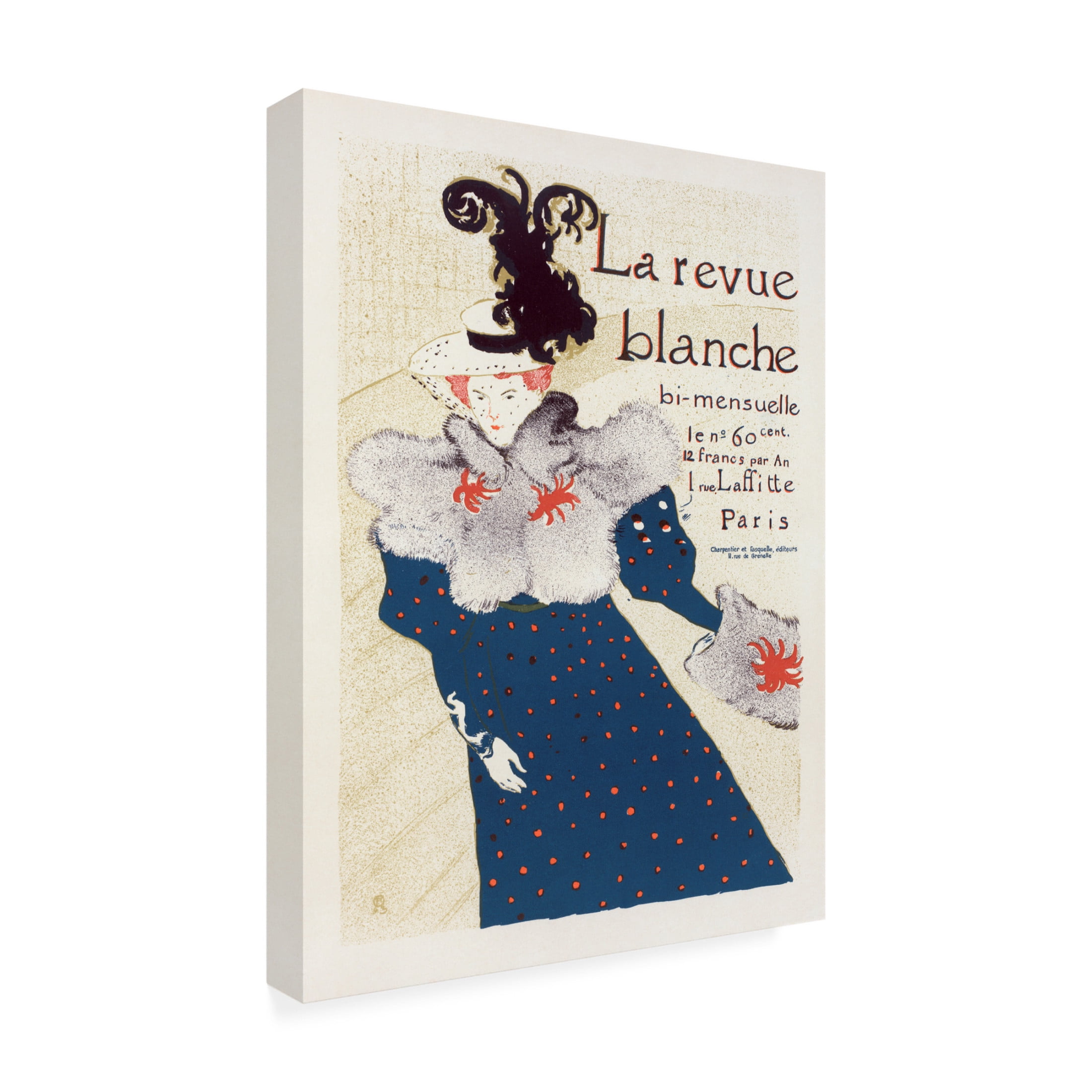 Trademark Fine Art Pictufy La Revue Blanche 1897 Canvas Wall Art