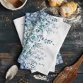 thumbnail image 6 of Teal Blue Eucalyptus Leaves Kitchen Towels Set of 4, Water Absorbent Dish Towel, Spring Floral Summer Botanical Decorative Hand Towels - Quick Drying Cloth for Cooking Baking, 18x28 Inch, 6 of 8