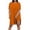 Z-Orange319, variant on JIAYUE Women 2 Piece Outfits Sets Casual Short Sleeve Oversized Solid Color Tops Tight Shorts For Daily Wear Side Slit Spring Summer Versatile Fashion Round Neck Female Clothing Set