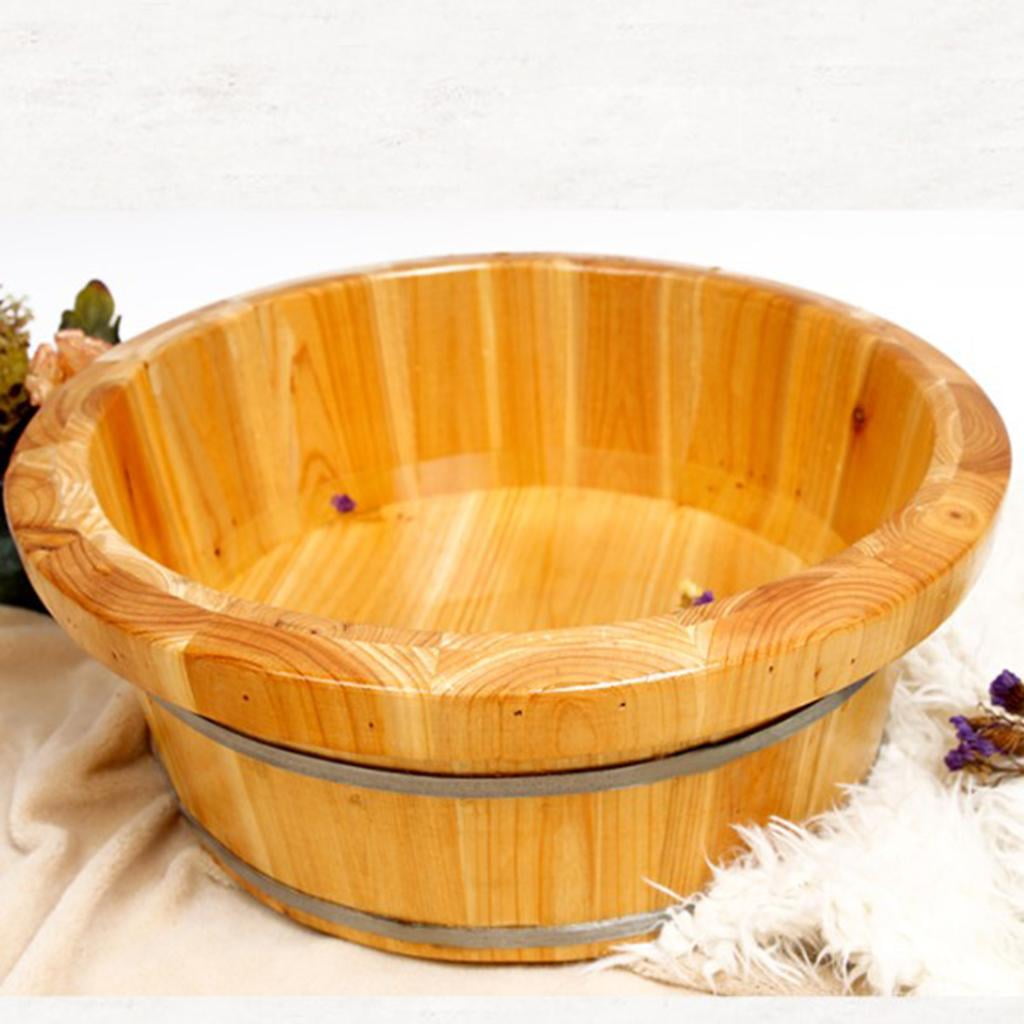 Wooden Foot Bath Bucket / E-42B