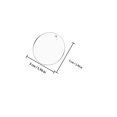 thumbnail image 2 of GAXIRE 30Ud Círculos Acrílicos Transparentes Para Y Pendientes De Llaveros Elegantes, 2 of 8