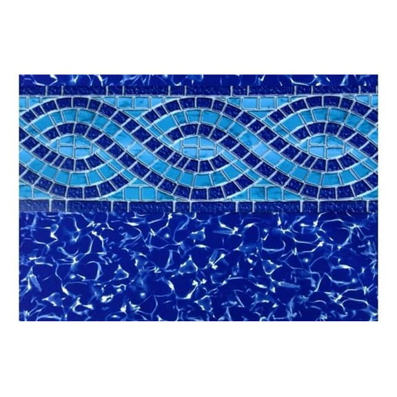 GLI Pool Products 050027RDWILEW52 27 ft. 52 in. Round EW Bead Willow Creek Doctor Above Ground Pool Liner - Blue