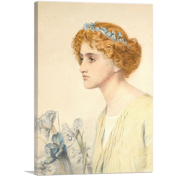 ARTCANVAS Iris 1903 Canvas Art Print by Frederick Sandys - Size: 18" x 12" (1.50" Deep)