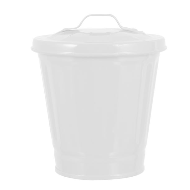 Homemaxs 1pc Creative Tabletop Trash Can Lovely Waste Bin Small Flower