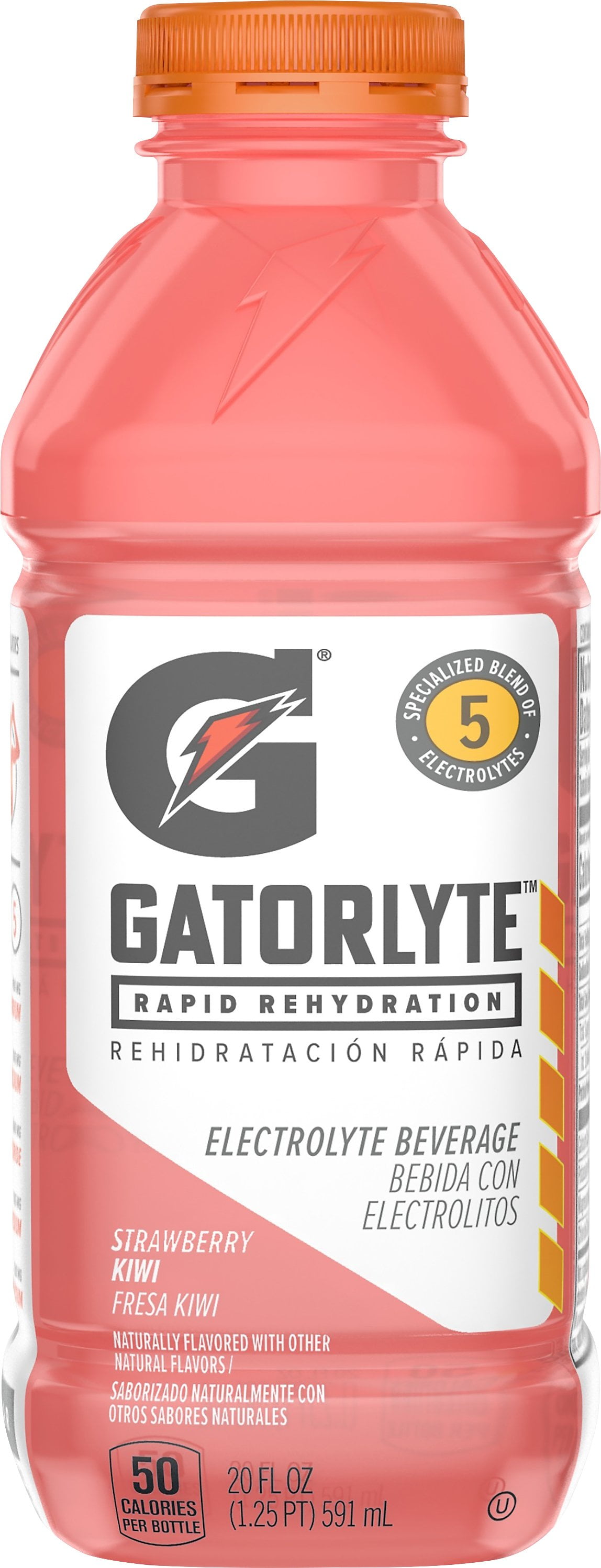 Gatorade Gatorlyte, Strawberry Kiwi Sports Drinks, 20 fl oz Bottle Rapid Rehydration Electrolyte Drink