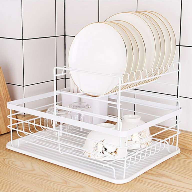 Dish Drying Rack with Drainboard, Kitchen Dish Drainer Rack in Sink, Dish  Rack for Kitchen Counter Cabinet with Adjustable Swivel Spout, Removable  Plastic Drainer Tray with Utensil Holder. (Clear) - Yahoo Shopping