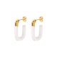 thumbnail image 2 of Jumpingount 1 par de pendientes para mujer, pendientes decorativos a la moda, joyería informal para fiesta, compromiso, vacaciones, decoración de Ropa, zapatos y accesorios Miscelánea Blanco Jumpingount AP017350-04, 2 of 6