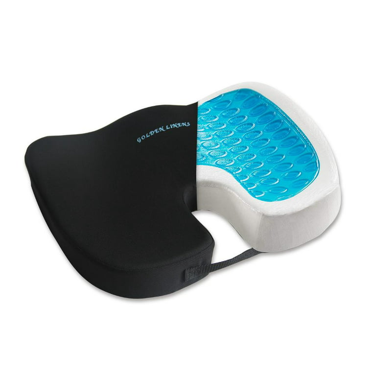 5 Star Super Deals 360 Degree Swivel Rotation Gel Memory Foam Cushion - Orthopedic Cooling Gel Memory Foam Seat Chair Pad for Office, Car, Truck 