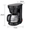thumbnail image 4 of 650w Automatic Drip Coffee Maker 750ml Large Capacity Espresso Machine with Thermostatic Base for Beginners US Plug, 4 of 5