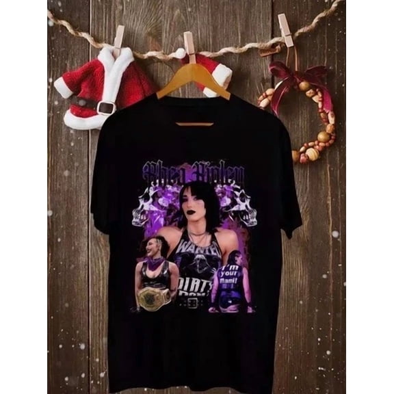 Rhea Ripley Black Size S To 3XL T-Shirt Adults Gift For Fan