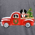 thumbnail image 3 of CafePress - Christmas Berner Red Truck T Shirt - Mens Tri-blend T-Shirt, 3 of 4