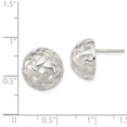 thumbnail image 5 of 925 Sterling Silver 14mm Fancy Ball Post Earrings, 5 of 5