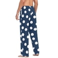 thumbnail image 3 of FORMRS Mens Pajama Pants with Pockets Soft Cotton Sleepwear Lounge Bottoms, Sizes S-2XL, Navy Blue Baseball Pattern, 3 of 7