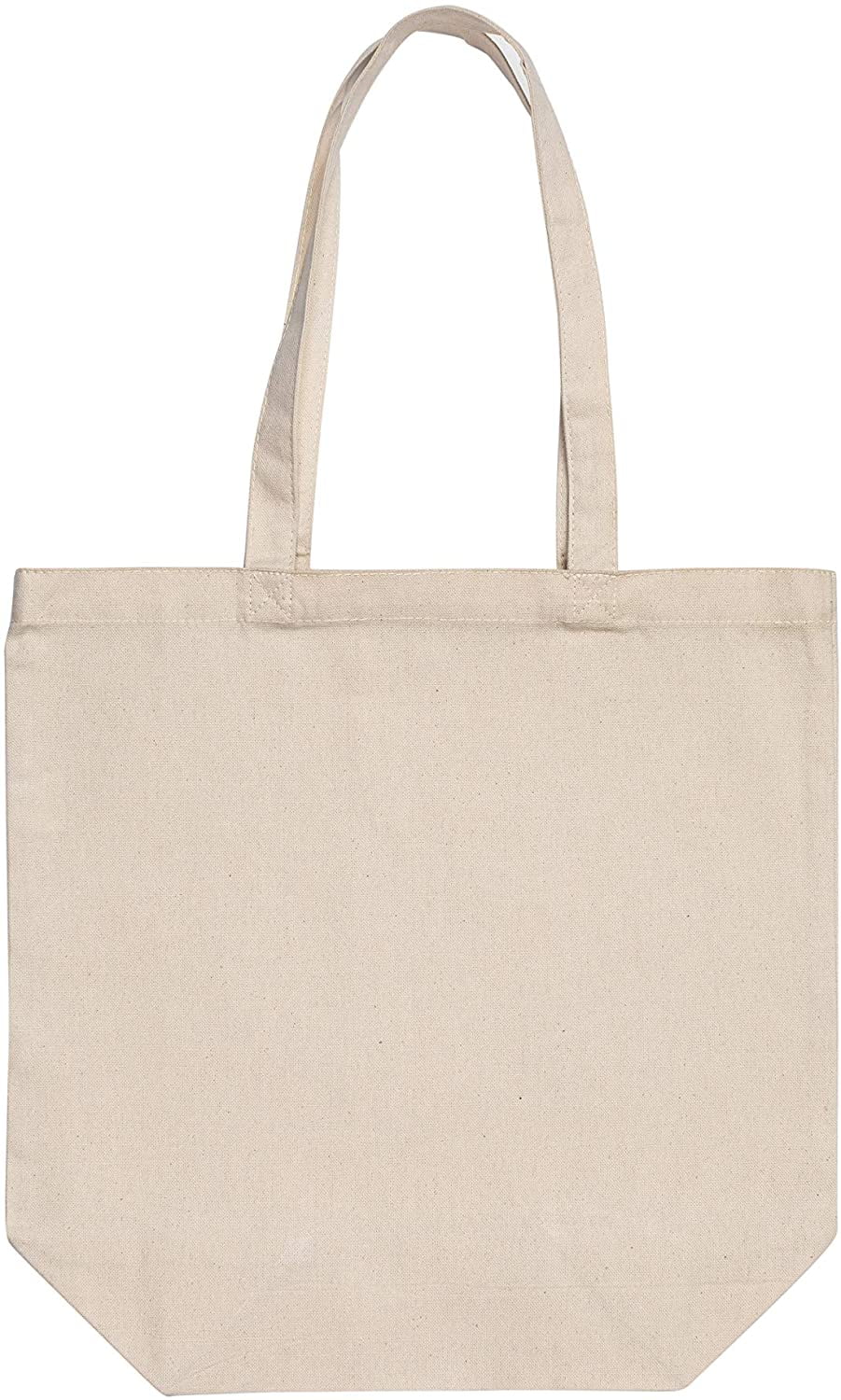 Canvas Blank Grocery Plain Tote Bags Shoulder Bag Reusable Shopping Bag 