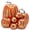 Orange3, variant on 7Pcs Artificial Pumpkins Fall Decoration Assorted Faux Pumpkin Cute Foam Pumpkins for Home Outside Halloween Decorating