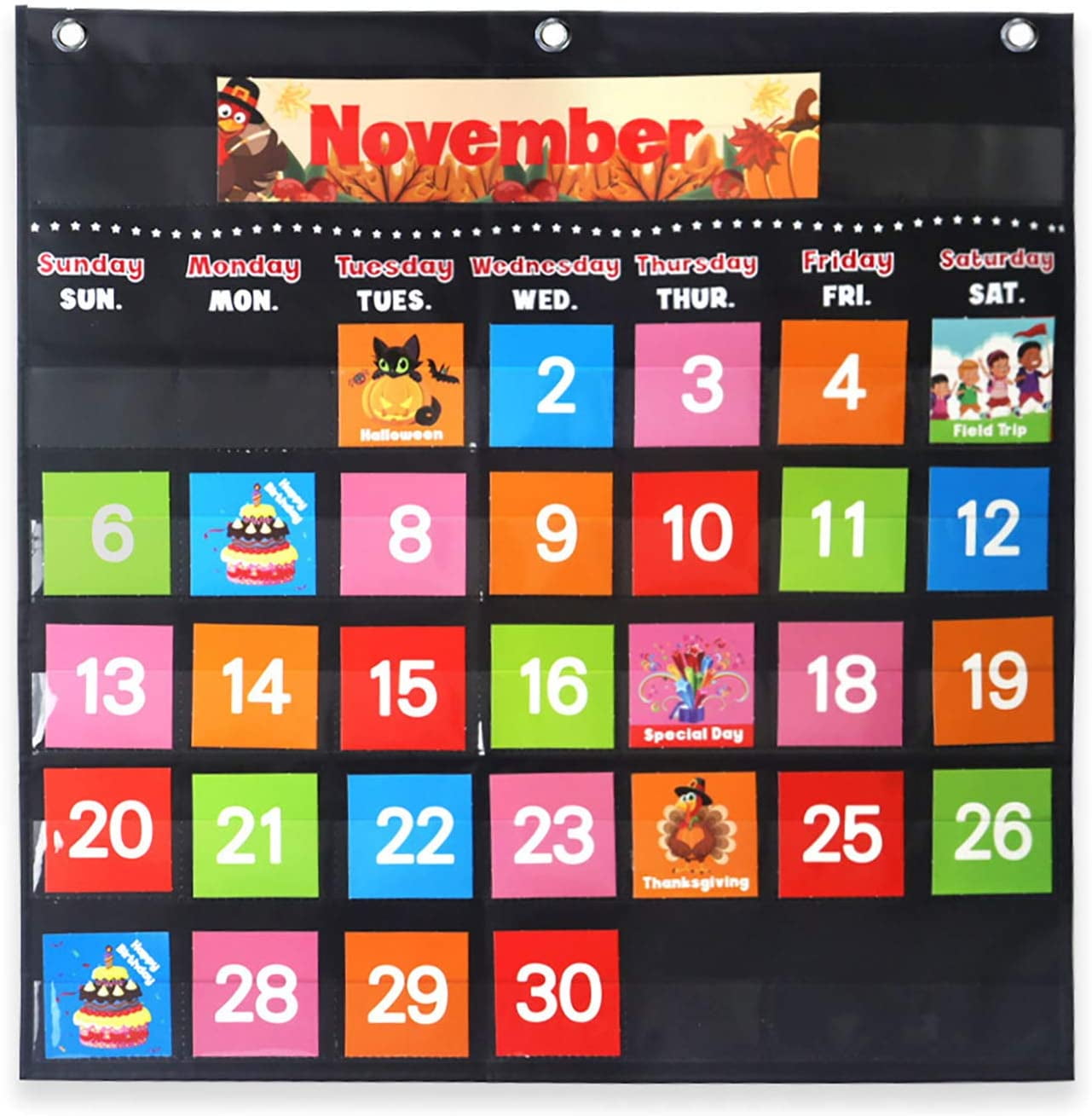 Monthly Calendar Pocket Chart 