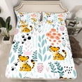 thumbnail image 2 of Homewish Kawaii Tiger Wildlife 4-Piece Full Size Sheets for Child Boys Girls,Chic Floral Flower Bed Sheets,Cartoon Animal Lightweight Sheet Sets,Super Cozy Room Decor, 2 of 7