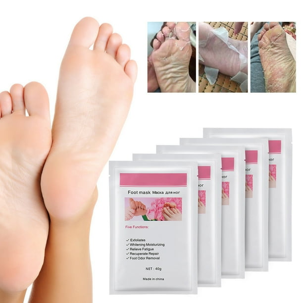 5 Piezas De Exfoliación Húmeda Exfoliación Máscara Hidratante Marca De La Piel Muerta Cuidado Del Pie Del Pie