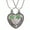 Lime Green, variant on cocojewelry Sister Sister Best Friends BFF Heart Flower Necklace Gift Box
